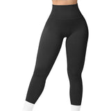 Maxbell Womens Yoga Pants High Waist Leggings Stretch for Running Exercise Workout Black S
