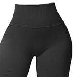 Maxbell Womens Yoga Pants High Waist Leggings Stretch for Running Exercise Workout Black S