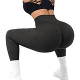 Maxbell Womens Yoga Pants High Waist Leggings Stretch for Running Exercise Workout Black M