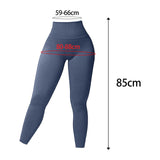 Maxbell Womens Yoga Pants High Waist Leggings Stretch for Running Exercise Workout Blue Gray S