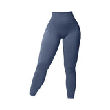 Maxbell Womens Yoga Pants High Waist Leggings Stretch for Running Exercise Workout Blue Gray M