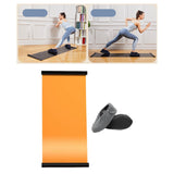 Maxbell Yoga Slide Board Pad Portable Sliding Board for Leg Core Training Skating Orange 2m