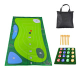 Maxbell Golf Game Set Chipping Mat Practice Sport for Picnic Indoor Kids