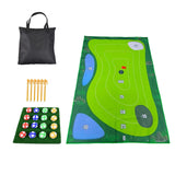 Maxbell Golf Game Set Chipping Mat Practice Sport for Picnic Indoor Kids