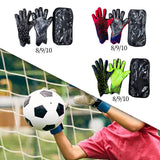 Maxbell Football Goalkeeper Gloves Strong Grip Goalie Gloves for Adult Unisex Youth Black