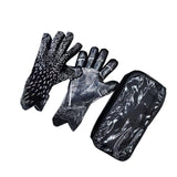 Maxbell Football Goalkeeper Gloves Strong Grip Goalie Gloves for Adult Unisex Youth Black