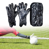 Maxbell Football Goalkeeper Gloves Strong Grip Goalie Gloves for Adult Unisex Youth Black