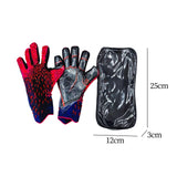 Maxbell Football Goalkeeper Gloves Strong Grip Goalie Gloves for Adult Unisex Youth Red 8