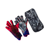 Maxbell Football Goalkeeper Gloves Strong Grip Goalie Gloves for Adult Unisex Youth Red 8