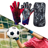 Maxbell Football Goalkeeper Gloves Strong Grip Goalie Gloves for Adult Unisex Youth Red 8