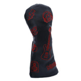 Maxbell Golf Wood Headcover Water Resistant Golf Club Head Cover with Number Tag S Black