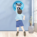 Maxbell Wall Mounted Kids Jump Training Kid Exercise School Touch Jump High Counter Blue