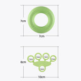 Maxbell Silicone Hand Gripper Exerciser Fitness Finger Strengthener Rock Climber Green