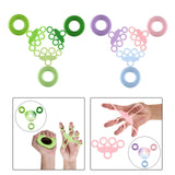 Maxbell Silicone Hand Gripper Exerciser Fitness Finger Strengthener Rock Climber Green