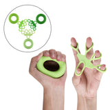 Maxbell Silicone Hand Gripper Exerciser Fitness Finger Strengthener Rock Climber Green