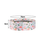 Maxbell Resistance Band Comfortable Pull up Assist Elastic for Fitness Squat Thigh White Floral