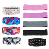 Maxbell Resistance Band Comfortable Pull up Assist Elastic for Fitness Squat Thigh White Floral