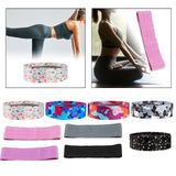 Maxbell Resistance Band Comfortable Pull up Assist Elastic for Fitness Squat Thigh White Floral