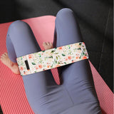 Maxbell Resistance Band Comfortable Pull up Assist Elastic for Fitness Squat Thigh White Floral