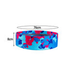 Maxbell Resistance Band Comfortable Pull up Assist Elastic for Fitness Squat Thigh Camouflage Blue