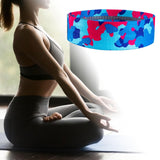 Maxbell Resistance Band Comfortable Pull up Assist Elastic for Fitness Squat Thigh Camouflage Blue