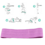 Maxbell Resistance Band Comfortable Pull up Assist Elastic for Fitness Squat Thigh Violet