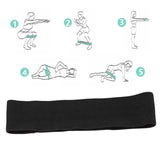 Maxbell Resistance Band Comfortable Pull up Assist Elastic for Fitness Squat Thigh Black