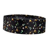 Maxbell Resistance Band Comfortable Pull up Assist Elastic for Fitness Squat Thigh Black Floral