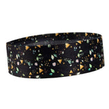 Maxbell Resistance Band Comfortable Pull up Assist Elastic for Fitness Squat Thigh Black Floral