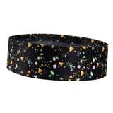 Maxbell Resistance Band Comfortable Pull up Assist Elastic for Fitness Squat Thigh Black Floral