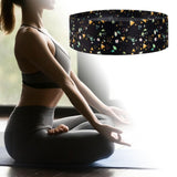 Maxbell Resistance Band Comfortable Pull up Assist Elastic for Fitness Squat Thigh Black Floral
