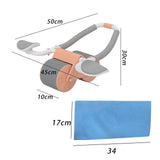 Maxbell AB Rollers Wheels with Mat for Abdominal Core Muscle Trainer Exercise Fitness