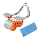 Maxbell AB Rollers Wheels with Mat for Abdominal Core Muscle Trainer Exercise Fitness