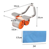 Maxbell AB Rollers Wheels with Mat for Abdominal Core Muscle Trainer Exercise Fitness