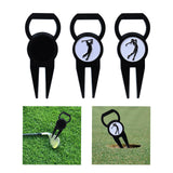 Maxbell Portable Golf Divot Repair Tool Groove Cleaner Metal for Exercise Women Men A