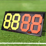 Maxbell Football Substitution Card for Referee Durable Professional Practical Manual 64cmx30cmx2cm