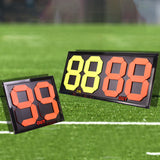 Maxbell 2Pcs Soccer Football Substitution Board Soccer Ball Referee Score Cards