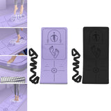 Maxbell Jump Rope Mat Shock Absorption Exercise Yoga Mat for Pilates Home Gym Indoor Violet