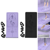 Maxbell Jump Rope Mat Shock Absorption Exercise Yoga Mat for Pilates Home Gym Indoor Violet