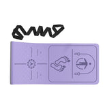Maxbell Jump Rope Mat Shock Absorption Exercise Yoga Mat for Pilates Home Gym Indoor Violet