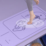 Maxbell Jump Rope Mat Shock Absorption Exercise Yoga Mat for Pilates Home Gym Indoor Violet