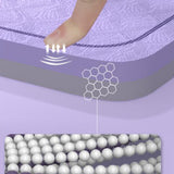 Maxbell Jump Rope Mat Shock Absorption Exercise Yoga Mat for Pilates Home Gym Indoor Violet
