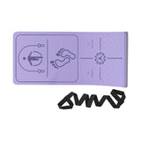 Maxbell Jump Rope Mat Shock Absorption Exercise Yoga Mat for Pilates Home Gym Indoor Violet