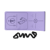 Maxbell Jump Rope Mat Shock Absorption Exercise Yoga Mat for Pilates Home Gym Indoor Violet