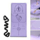 Maxbell Jump Rope Mat Shock Absorption Exercise Yoga Mat for Pilates Home Gym Indoor Violet