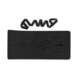Maxbell Jump Rope Mat Shock Absorption Exercise Yoga Mat for Pilates Home Gym Indoor Black