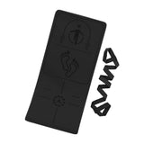 Maxbell Jump Rope Mat Shock Absorption Exercise Yoga Mat for Pilates Home Gym Indoor Black