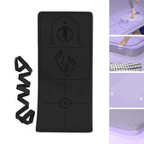 Maxbell Jump Rope Mat Shock Absorption Exercise Yoga Mat for Pilates Home Gym Indoor Black