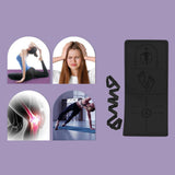 Maxbell Jump Rope Mat Shock Absorption Exercise Yoga Mat for Pilates Home Gym Indoor Black