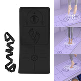 Maxbell Jump Rope Mat Shock Absorption Exercise Yoga Mat for Pilates Home Gym Indoor Black